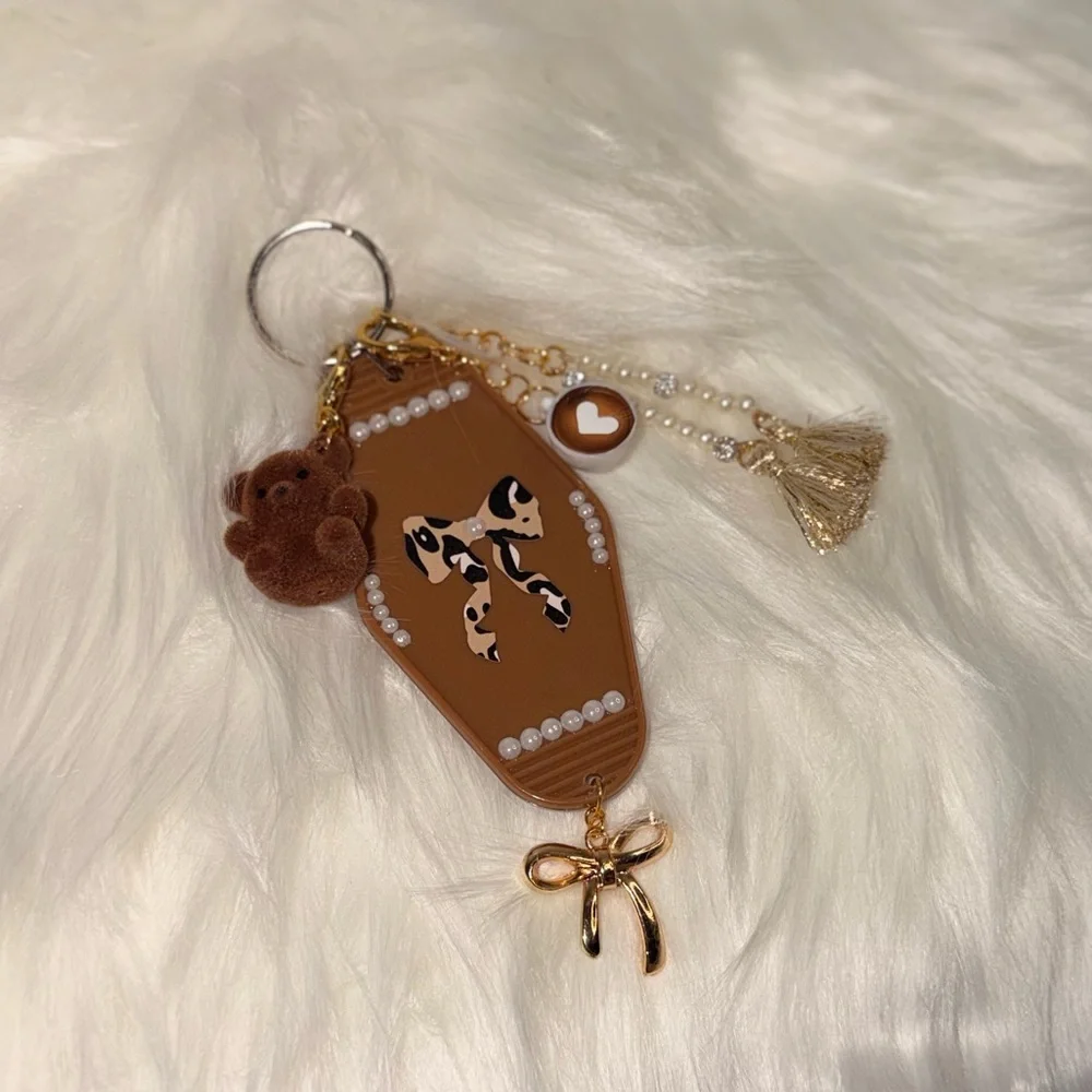 🤎 Cozy Café Teddy Keychain ☕✨